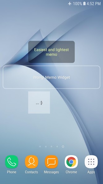 Wongi Memo Widget