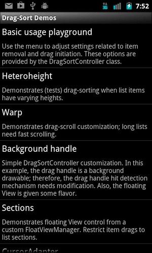 Drag-Sort Demos