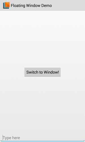 Floating Window Demo