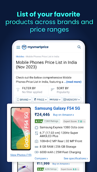 Price Comparison- MySmartPrice