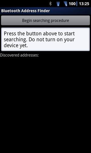 Bluetooth Address Finder