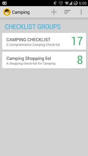 Camping Checklist