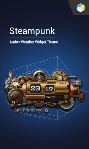 Steampunk Style Weather Widget