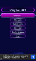 Millionaire quiz game