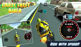 3D Crazy Theft Biker