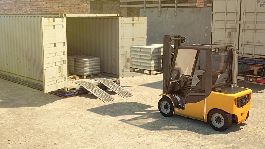 3D Forklift Simulator Parking