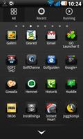 Black chrome Go Launcher theme