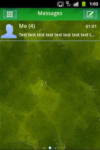 GO SMS Theme Green Nature