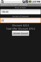 QuickSave Discount Calculator