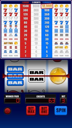 Stars, 7s & BARs Slot Machine