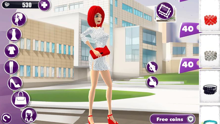 3D Model Dress Up Girl Game