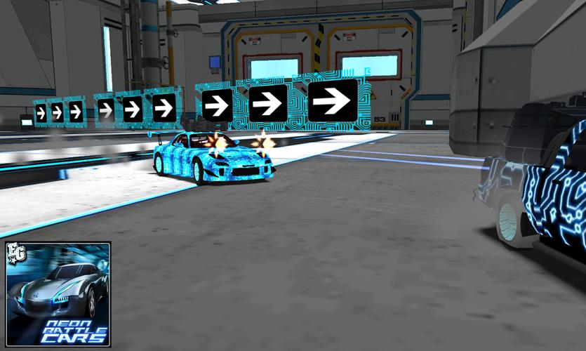 Neon Battle Cars Racing