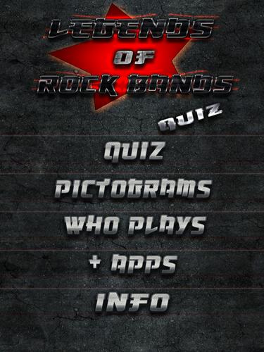 Legends of Rock Bands Quiz