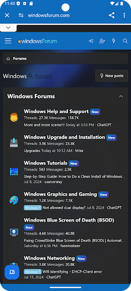 Windows Forums