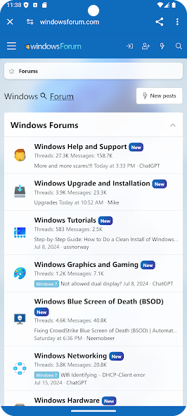 Windows Forums