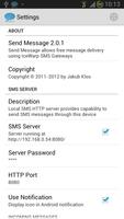 Send Message + SMS Server