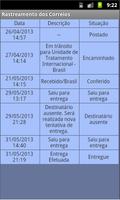 Rastreamento dos Correios