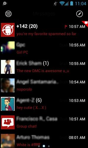 GOSMS WP7 Red Theme Free