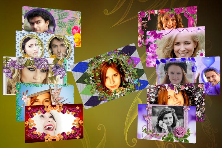 Flower Photo Effect Frame