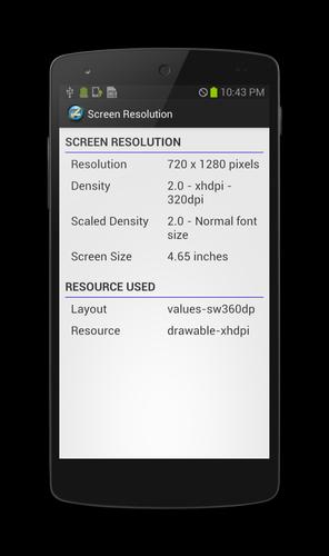 Screen Resolution