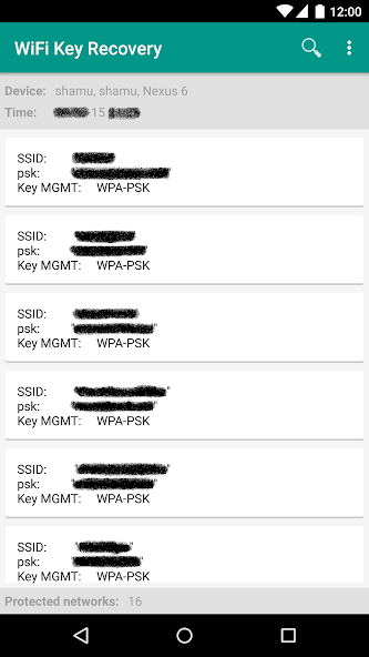 [ROOT] Wifi key recovery