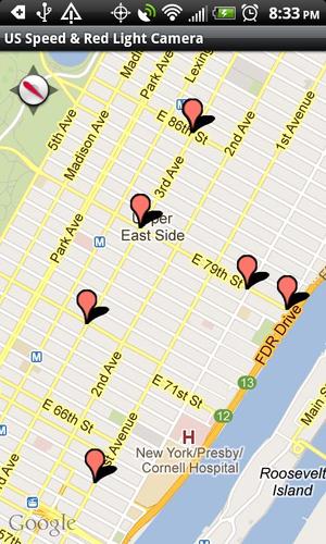 Speed & Red Light Camera Map