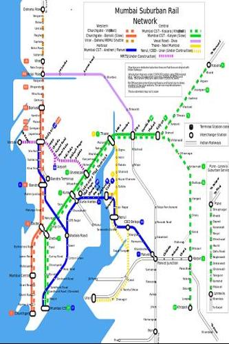 Mumbai Local Train Map