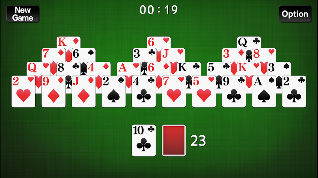 TriPeaks Solitaire card game