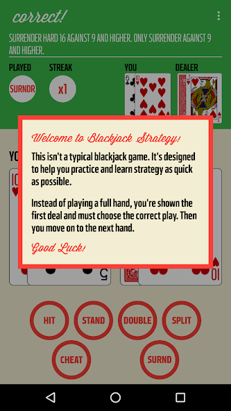 Blackjack Strategy Practice