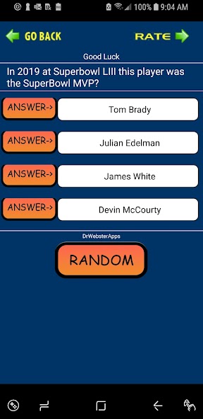 Trivia & Schedule Patriots Fan