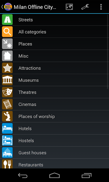 Milan Offline City Map