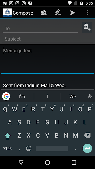 Iridium Mail