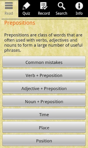 English Grammar - Preposition