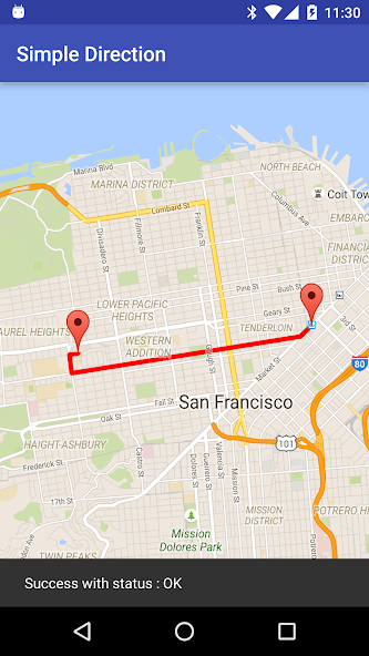 Demo App for Google Direction