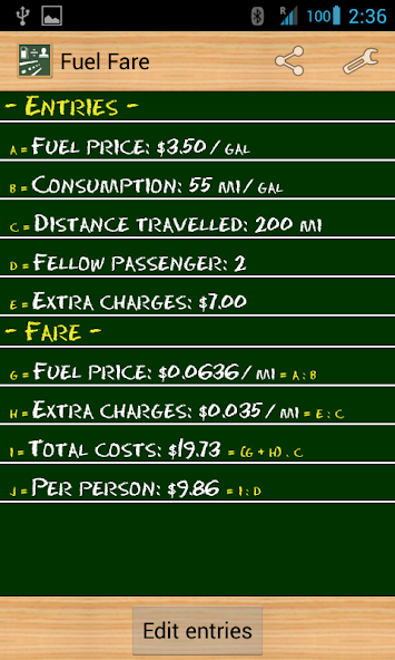 Fuel Fare