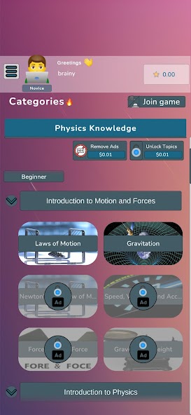 Physics Knowledge Quiz