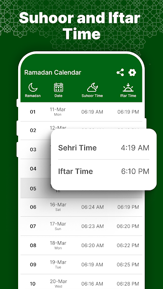 Ramadan Calendar