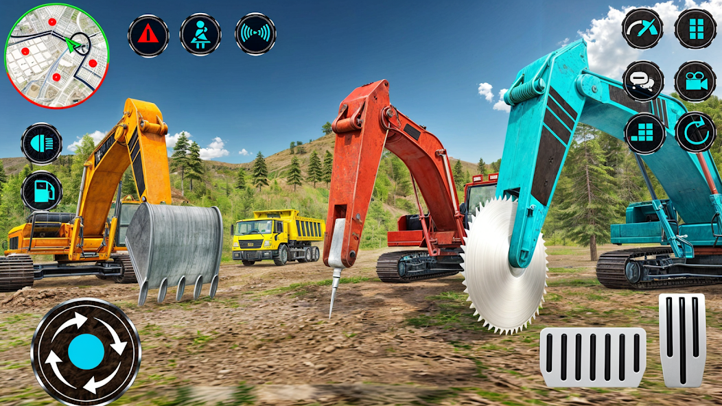 Heavy Excavator Rock Mining