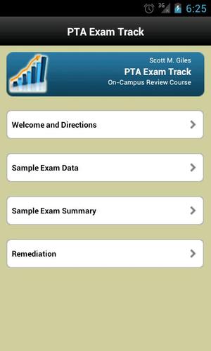 PTA Exam Track