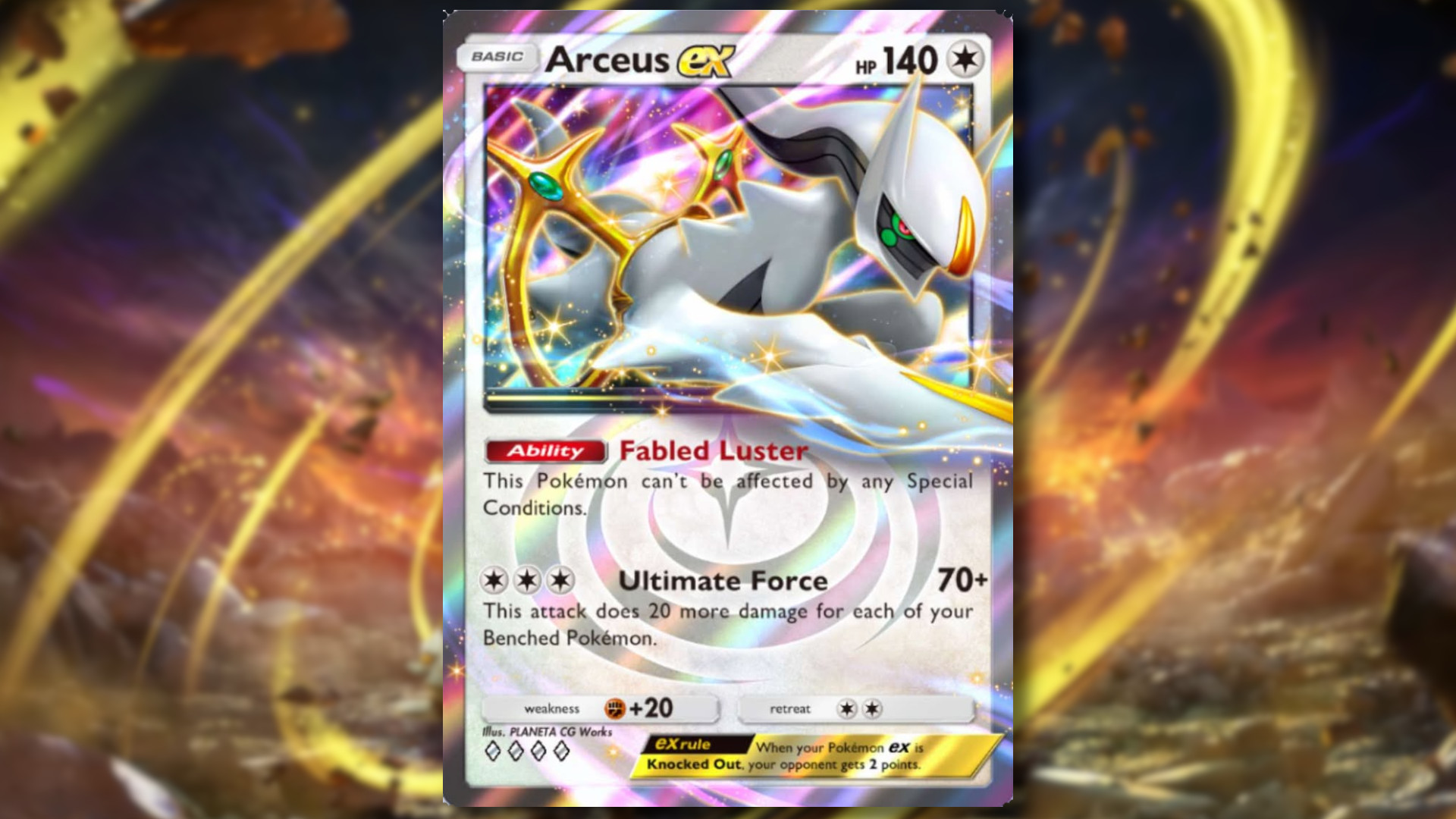 Beste Arceus -Ex -Decks in Pokemon TCG -Tasche