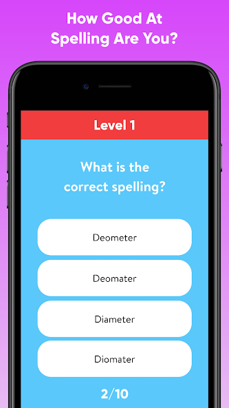 Spelling Test Quiz