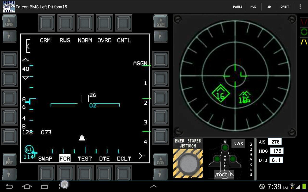 Falcon BMS cockpit (Left side)