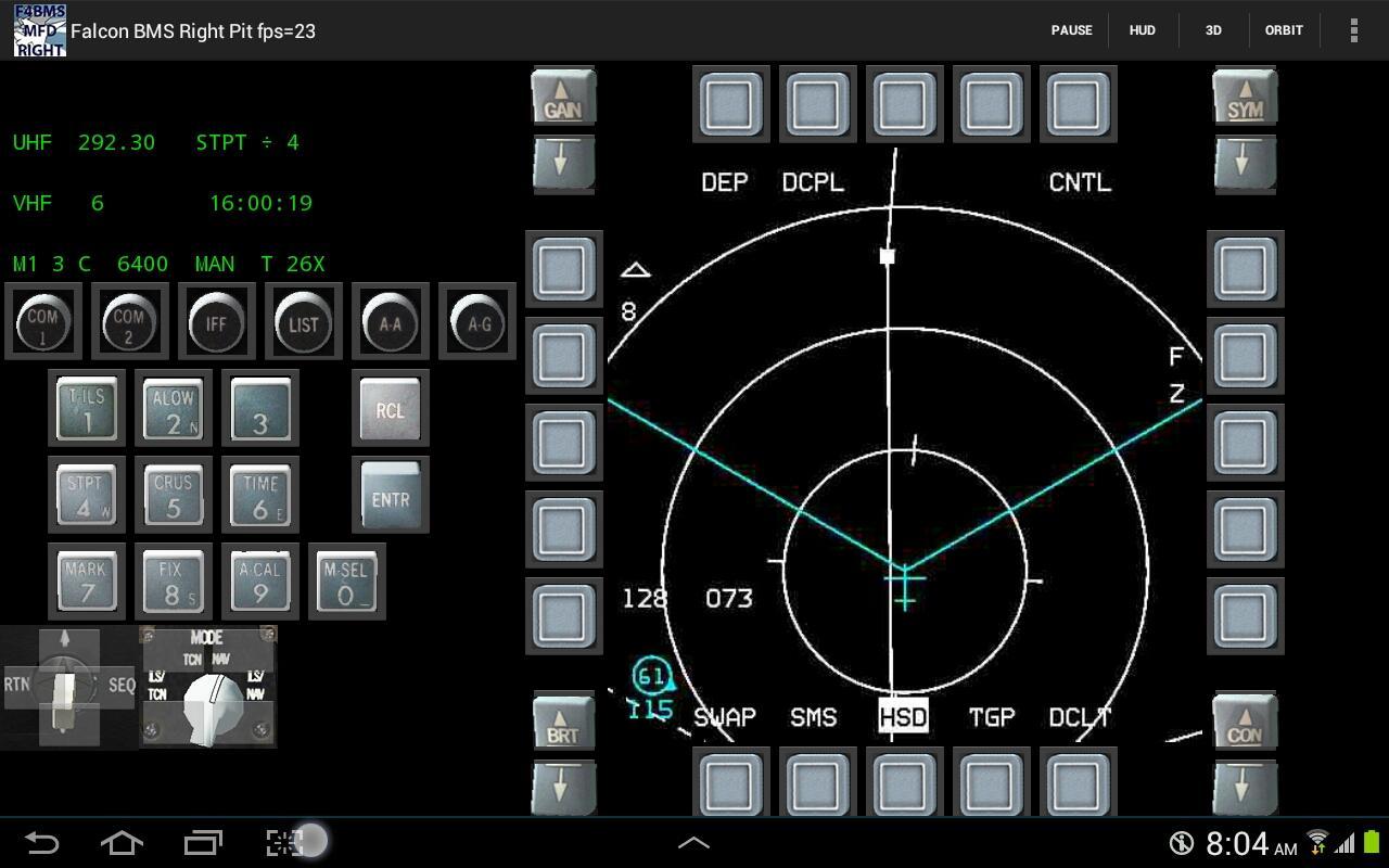 Falcon BMS cockpit (Left side)