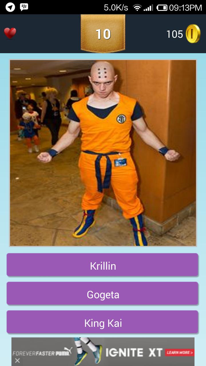 Cosplay Quiz For Saiyan DBZ