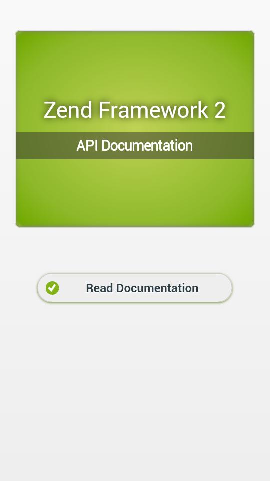 Zend Framework 2 API Docs