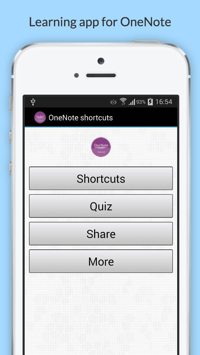 Free OneNote Mobile shortcuts