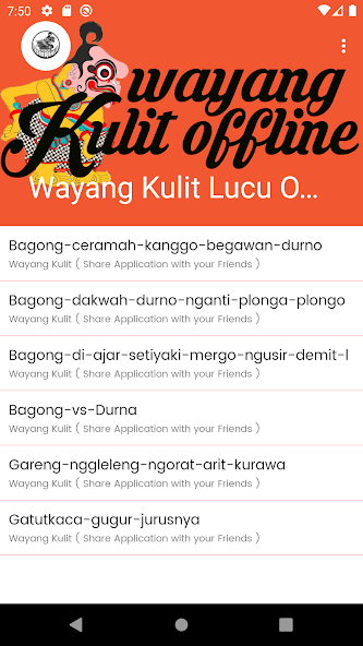 Wayang Kulit Lucu offline