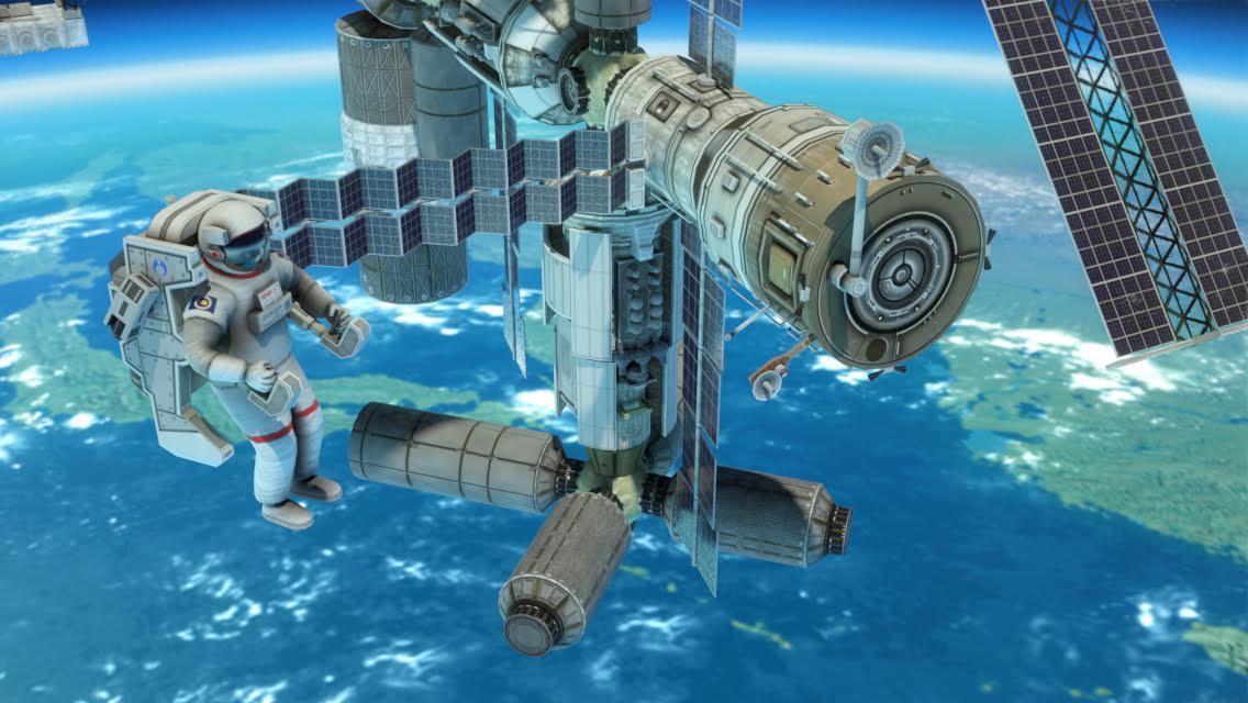 3D Space Walk Astronaut Simulator Shuttle Game