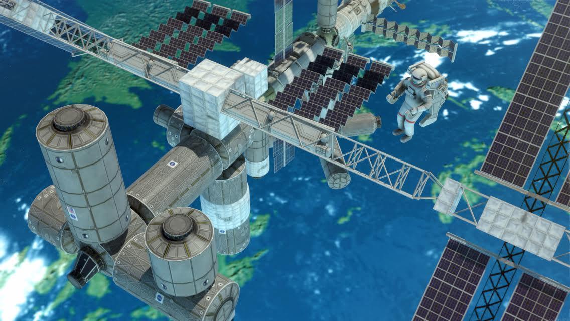 3D Space Walk Astronaut Simulator Shuttle Game