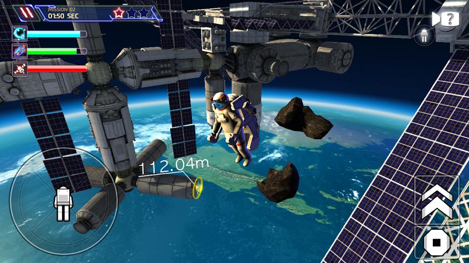 3D Space Walk Astronaut Simulator Shuttle Game